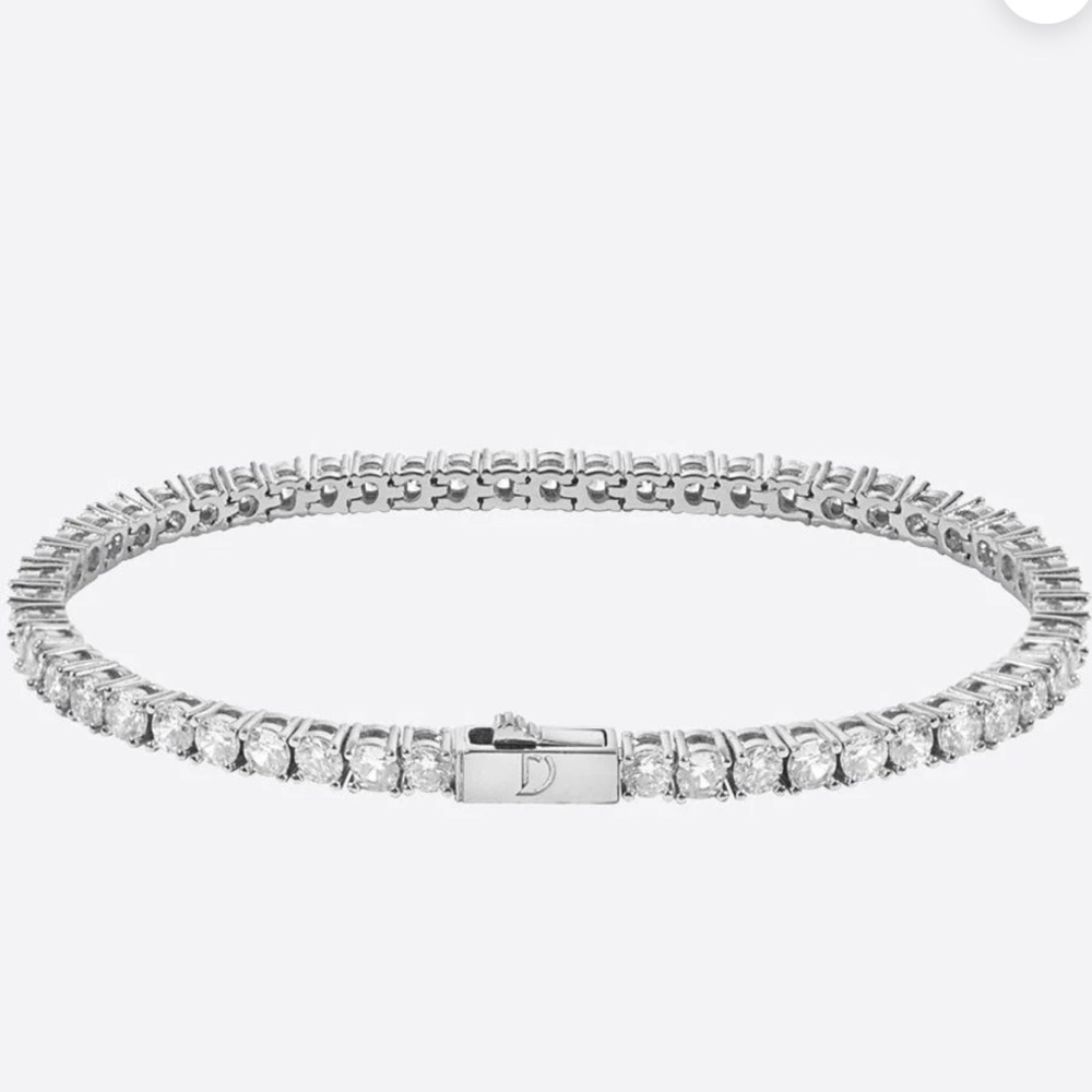 Dazzling Silver faux tennis Bracelet